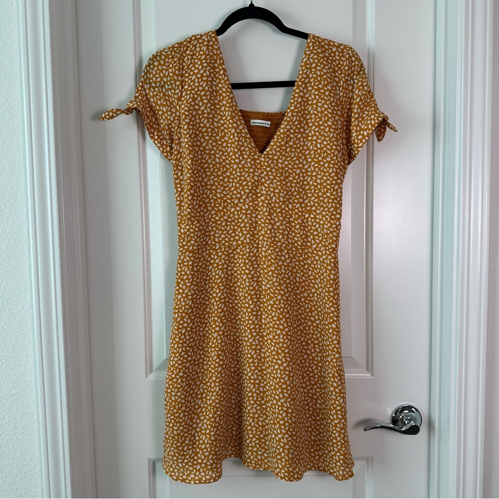 Abercrombie & Fitch Yellow Floral Mini Dress